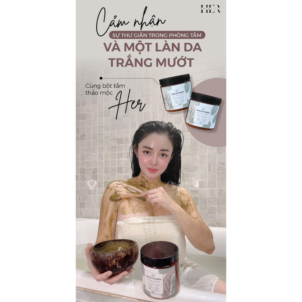 BỘT TẮM TRẮNG THẢO DƯỢC HER COSMETIC