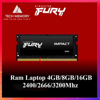 Ram Laptop Kingston Fury Beast Black 4GB/8GB/16GB DDR4 2400/2666/3200Hz - Chính Hãng New 100% - Bảo Hành 36 Tháng