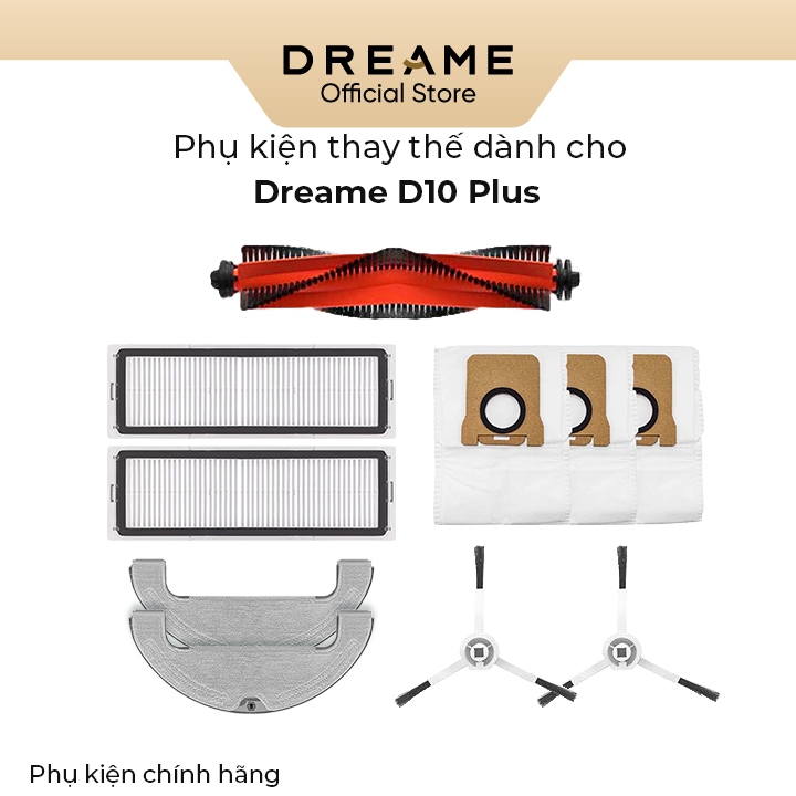 Phụ kiện thay thế dành cho Dreame D10 Plus bản quốc tế - Phụ kiện chính hãng