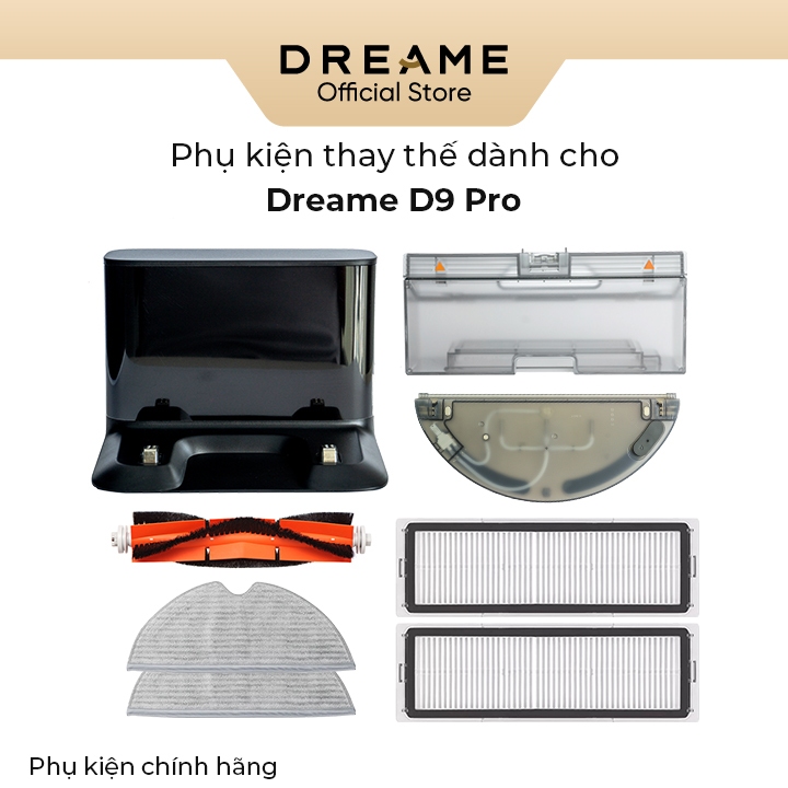 Phụ kiện thay thế dành cho Dreame D9 Pro/ D9 max bản quốc tế  - Phụ kiện chính hãng