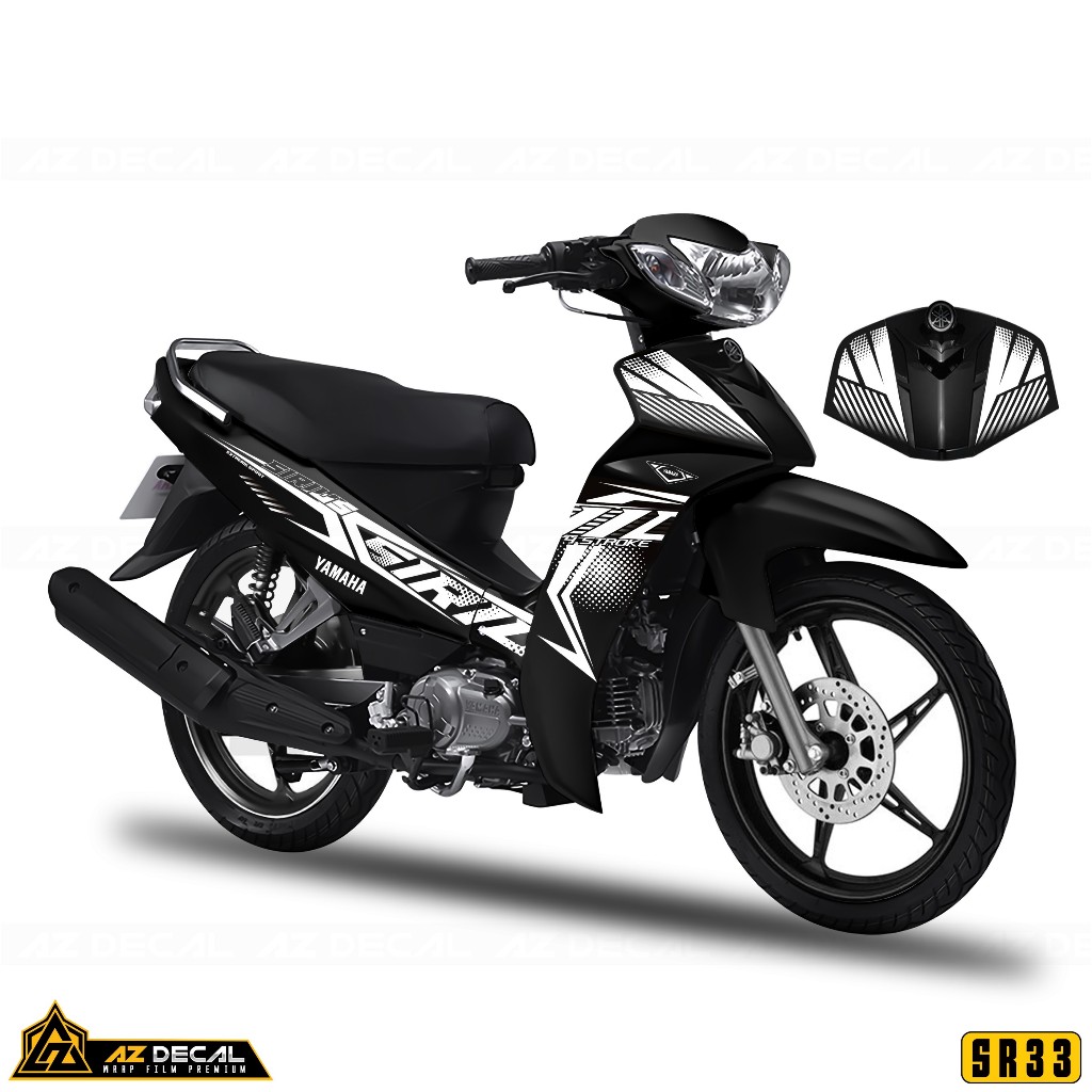 Tem Sấm Sét Sirius RC | SR33 | Team Decal Rời Hình Dán Xe Máy Sirius Trắng Đen Xanh Đỏ Chống Xước