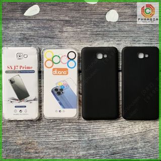 Ốp lưng dẻo đen Samsung J7 Prime loại chống sốc,loại dẻo trong và loại dẻo đen viền gồ bảo vệ cam, dẻo đen thường bền đẹ