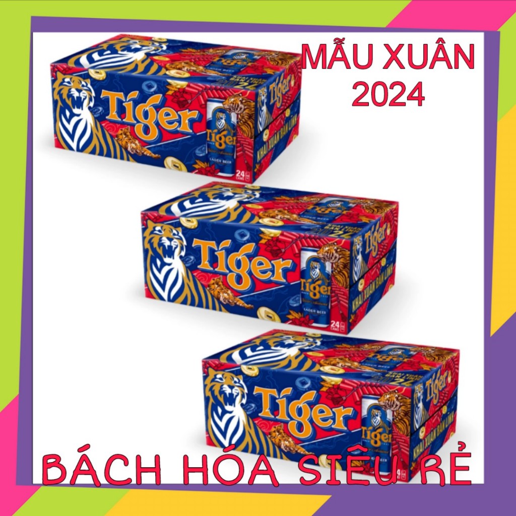 Combo 3 Thùng 24 lon bia Tiger 330ml