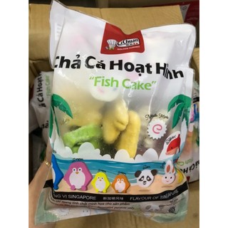 Chả cá hoạt hình Lichuan 500g, chả cá singapore, đáng yêu, ngộ ngĩnh, chiên, thả lẩu,nấu mỳ ăn siêu ngon