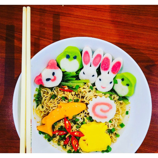 Chả cá hoạt hình Lichuan 500g, chả cá singapore, đáng yêu, ngộ ngĩnh, chiên, thả lẩu,nấu mỳ ăn siêu ngon