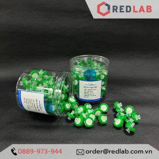 100 Đầu lọc syringe PES, không tiệt trùng, đường kính 13 mm lỗ lọc 0.22 µm và 0.45 µm, ưa nước, Membrane Solutions