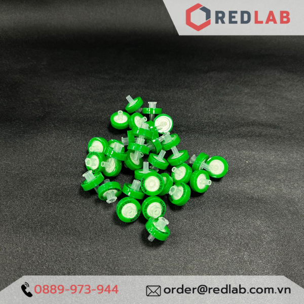 Đầu lọc syringe PES, không tiệt trùng, đường kính 13 mm lỗ lọc 0.22 µm và 0.45 µm, ưa nước, Membrane Solutions  -  USA