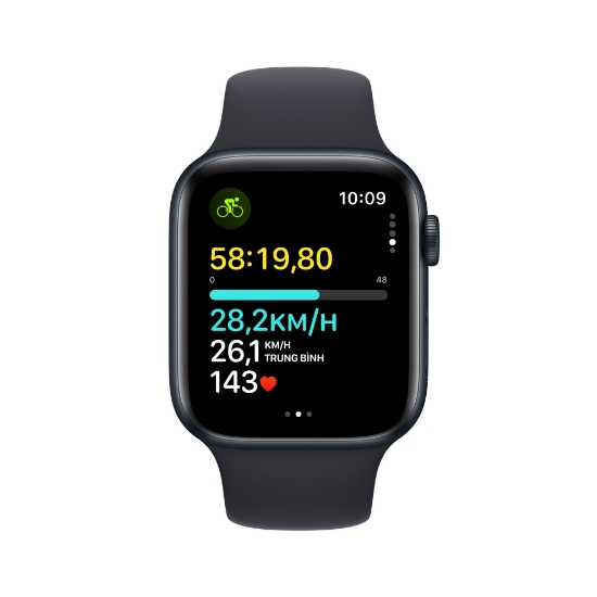 Đồng hồ Apple Watch SE (2023) 44mm (GPS) Viền nhôm - Dây cao su