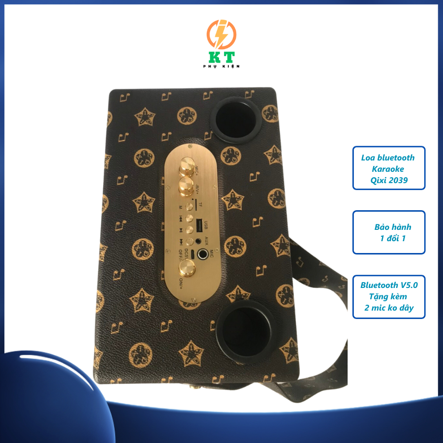 Loa bluetooth karaoke SK2039, Loa bluetooth karaoke 2 micro không dây chính hãng siêu hay siêu đẹp PHỤ KIỆN KT