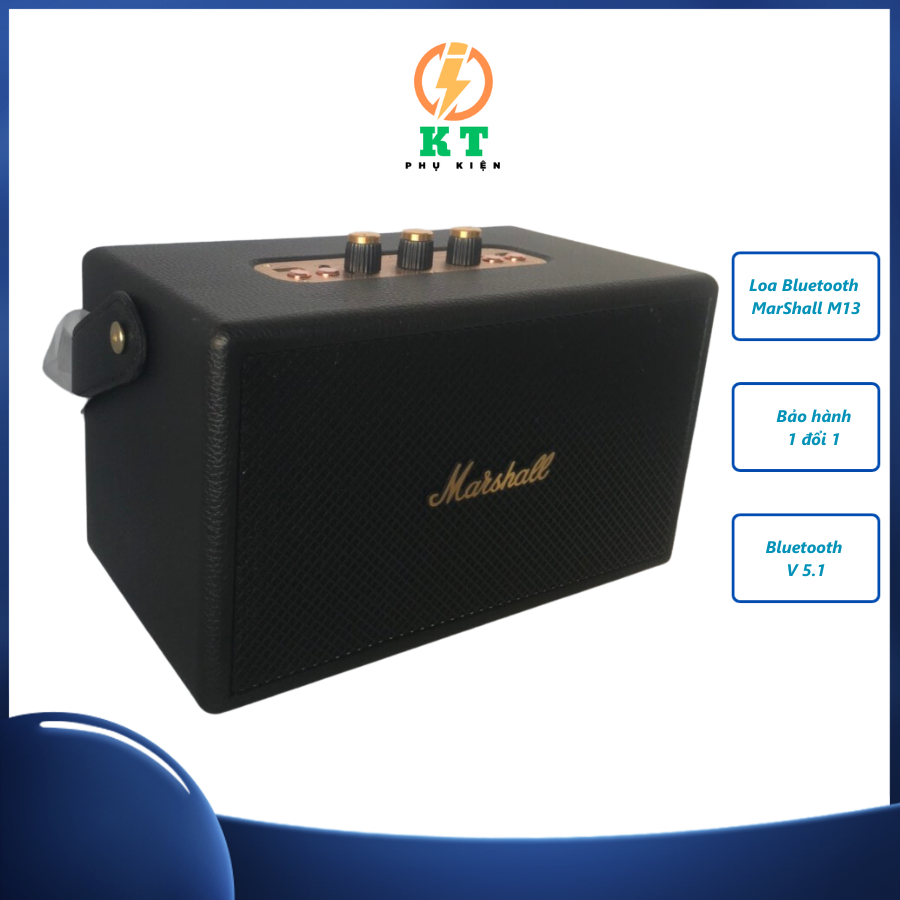 Loa bluettoth Marshall Kilburn M13, loa bluetooth marshall m13 siêu bass siêu hay siêu sang tặng kèm cáp sạc PHỤ KIỆN KT