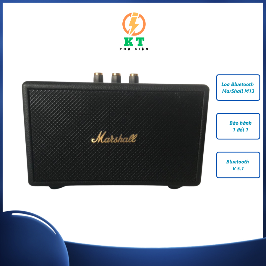 Loa bluettoth Marshall Kilburn M13, loa bluetooth marshall m13 siêu bass siêu hay siêu sang tặng kèm cáp sạc PHỤ KIỆN KT