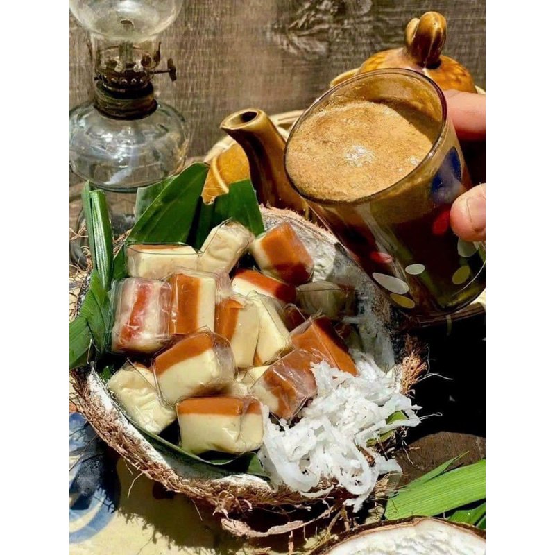 Kẹo Dừa Sáp Non Cafe Muối 500gr