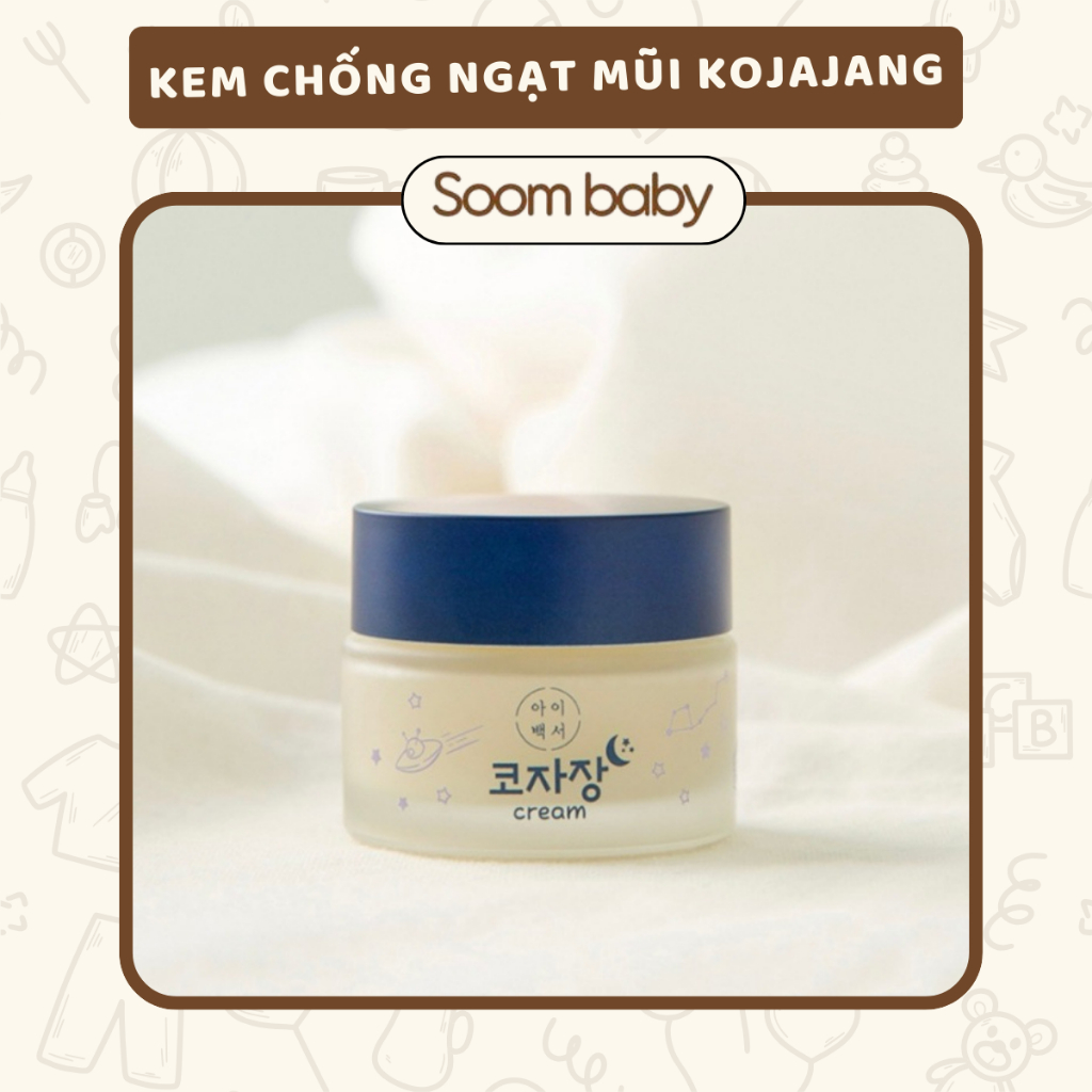 Kem thảo dược bôi chống ngạt mũi cho bé Kojajang Hàn Quốc hũ 20gram