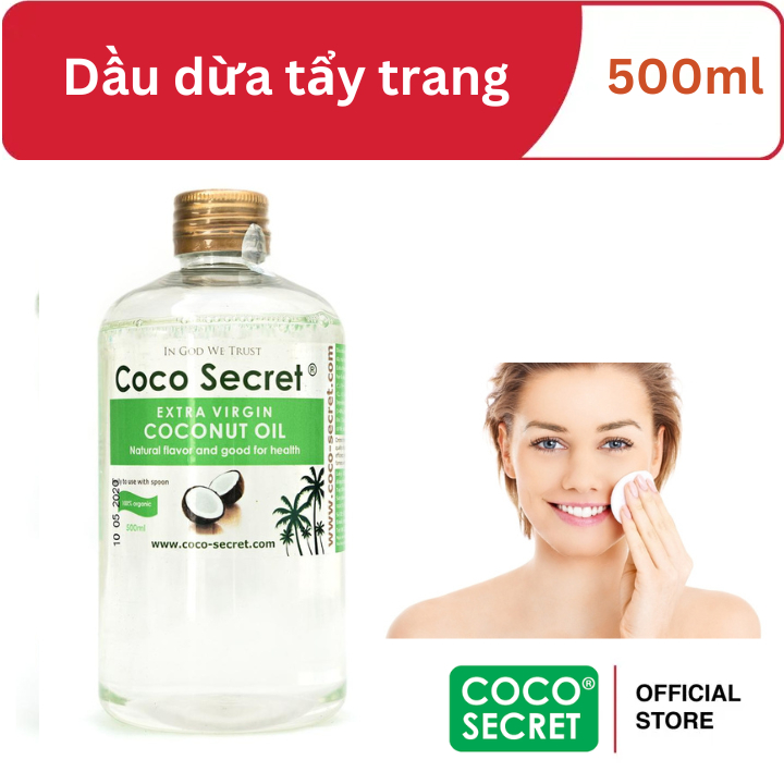 Dầu dừa tẩy trang coco secret 500ml