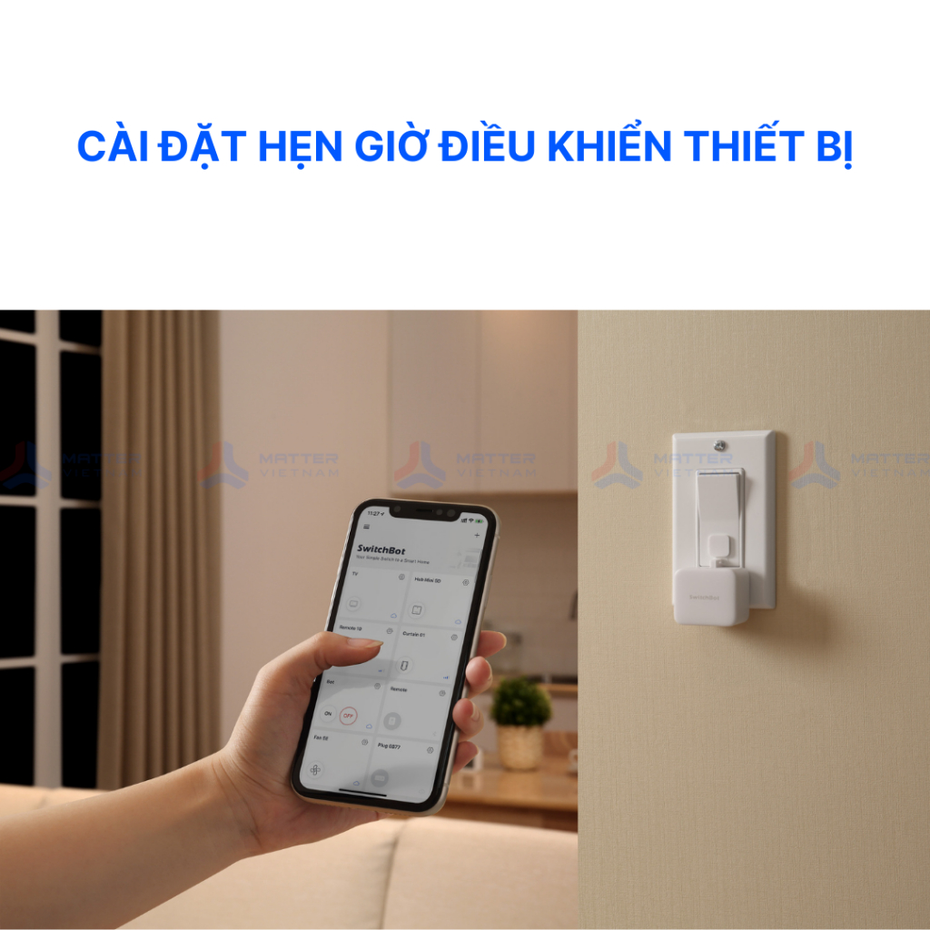 SwitchBot Bot - Công tắc thông minh SwitchBot - Kết nối Bluetooth, pin 600 ngày