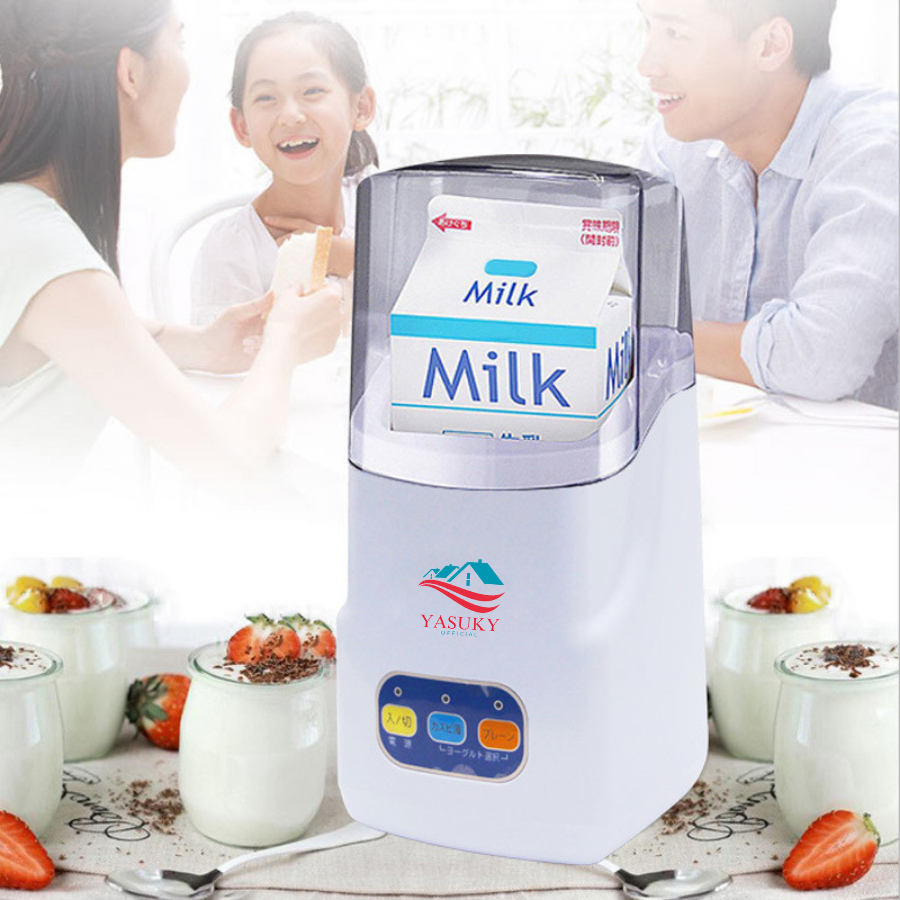 Máy làm sữa chua Yasuky Nhật Bản 3 nút tự động cao cấp 1 lít hàng chính hãng bảo hành 24 tháng