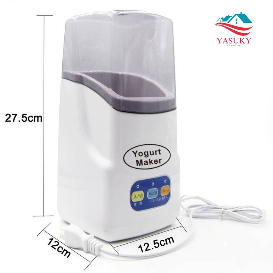 Máy làm sữa chua Yasuky Nhật Bản 3 nút tự động cao cấp 1 lít hàng chính hãng bảo hành 24 tháng