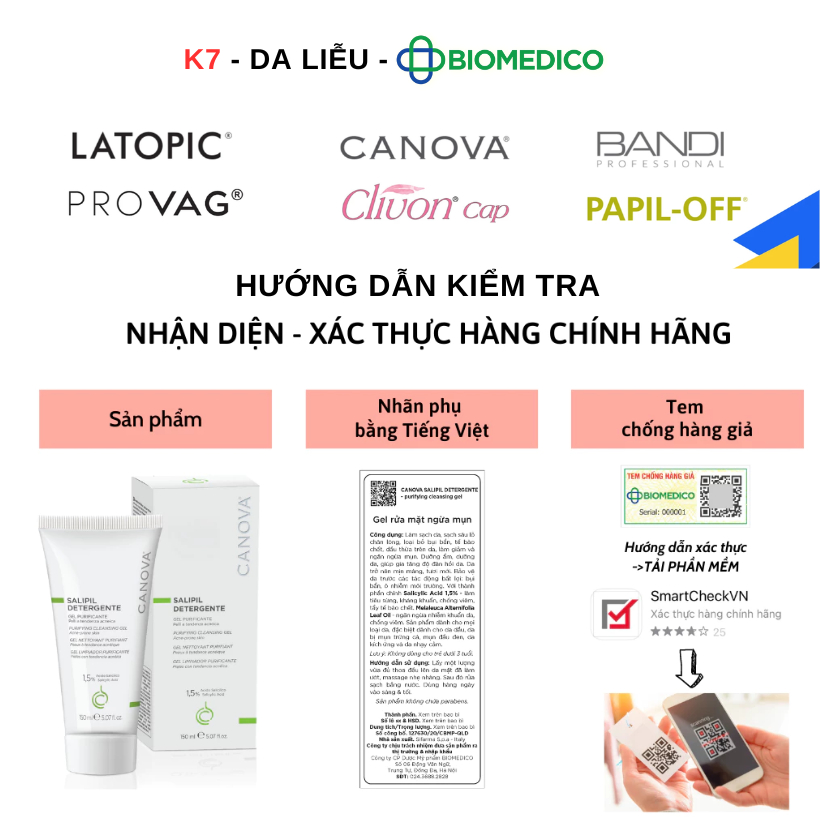 Kem nám tàn nhang K7 Da Liễu CANOVA 8+2 và Depi 50+ giảm thâm nám dưỡng da chậm lão hóa, Nhập khẩu Ý