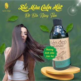 Dầu gội thảo dược, dầu gội Kén Đẹp từ thiên nhiên an toàn - bưởi/bạc hà