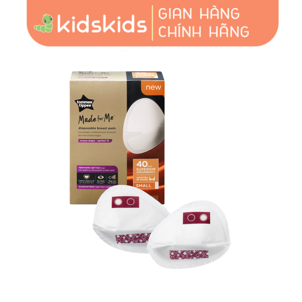 Miếng lót thấm sữa Tommee Tippee Made for Me (hộp 40 miếng)