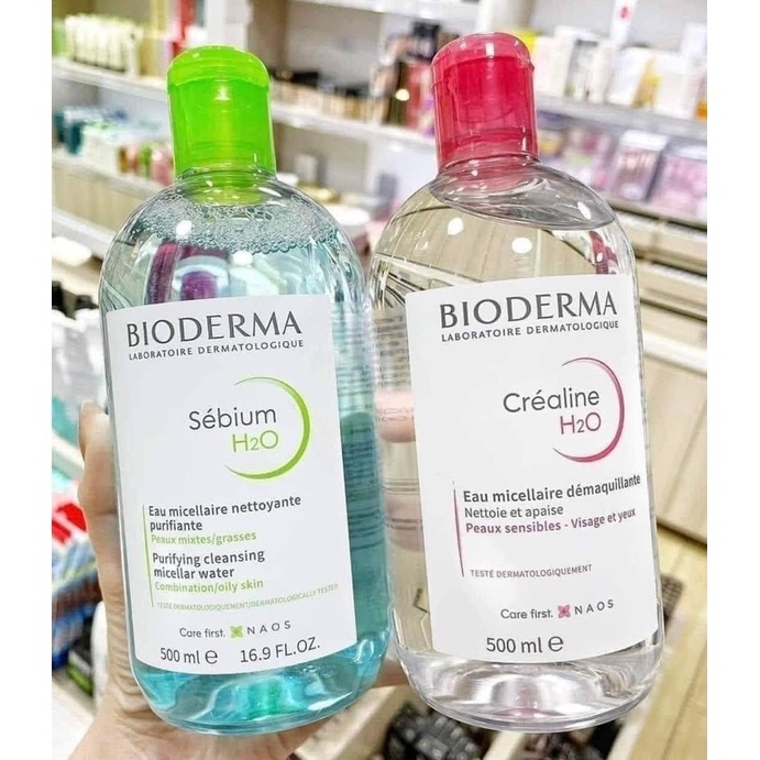 Nước tẩy trang bioderma 500ml dành cho mọi loại da chính hãng