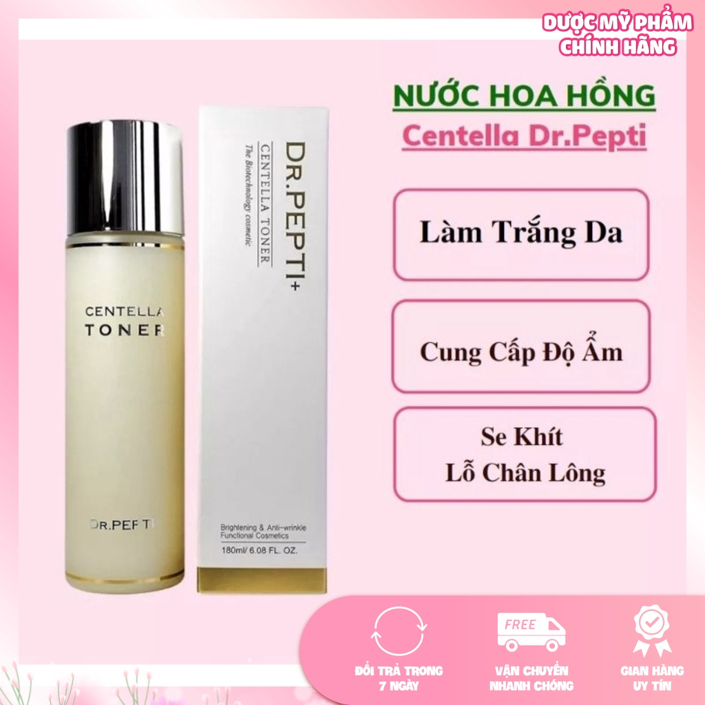 Toner Dr.Pepti Centella Toner Dưỡng Da Căng Bóng 180ml Chính Hãng Hàn Quốc