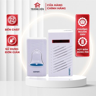 Chuông cửa không dây ngoài trời chống thấm nước hàng cao cấp EXPERT, chuông to báo khách thông minh - Hàng chính hãng
