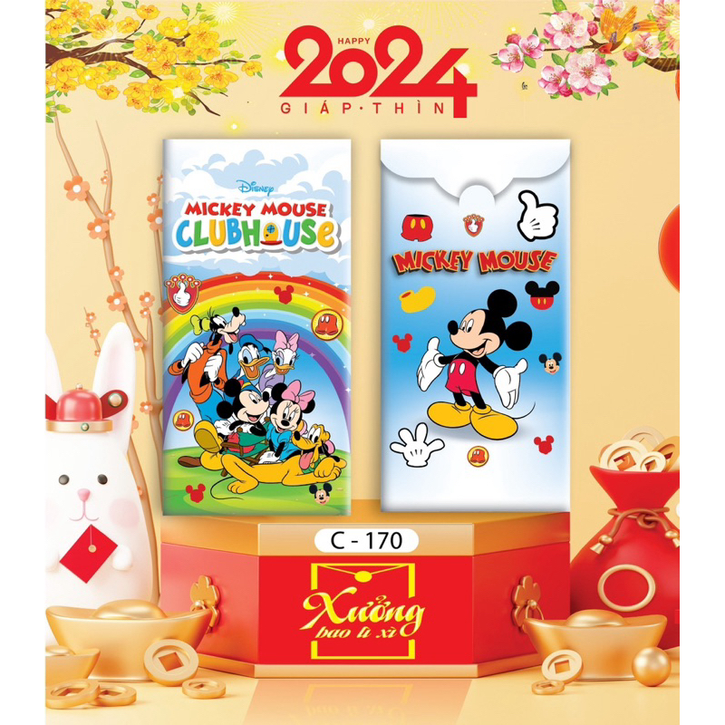 Lì Xì 50 Cái Nhiều Mẫu Hoạt Hình Chọn Mẫu