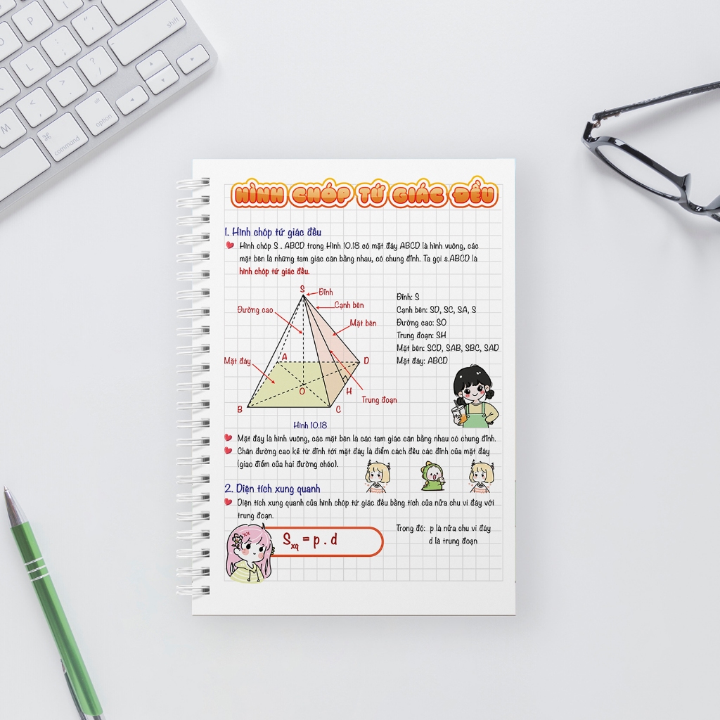 Sổ Takenote Toán Lớp 8 Thiết Kế Logic Giúp Ghi Nhớ Nhanh Chóng