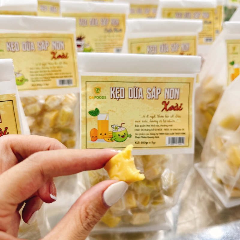 KẸO DỪA SÁP NON VỊ XOÀI 500gr