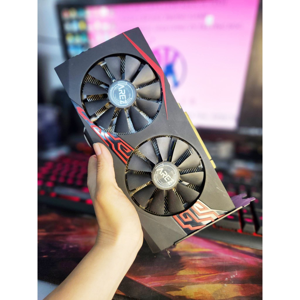 Card màn hình Asus EX RX 570 8G KÈM DÂY CHUYỂN DVI TO HDMI BẢO HÀNH 01 THANG