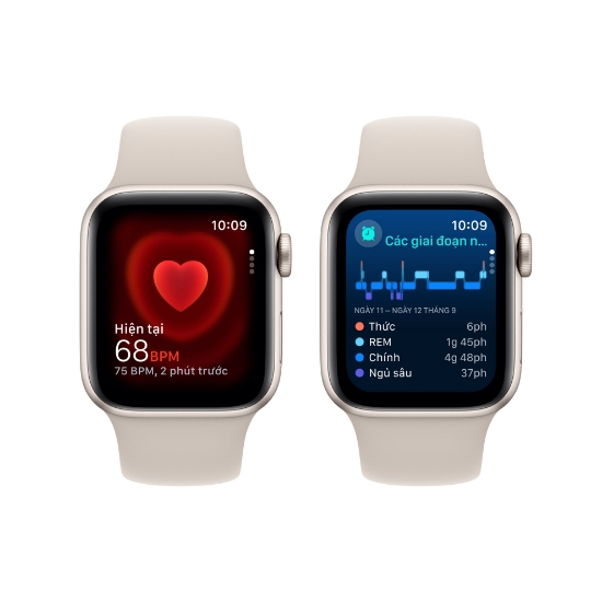 Đồng hồ Apple Watch SE (2023) 44mm (GPS + Cellular) Viền nhôm - Dây cao su