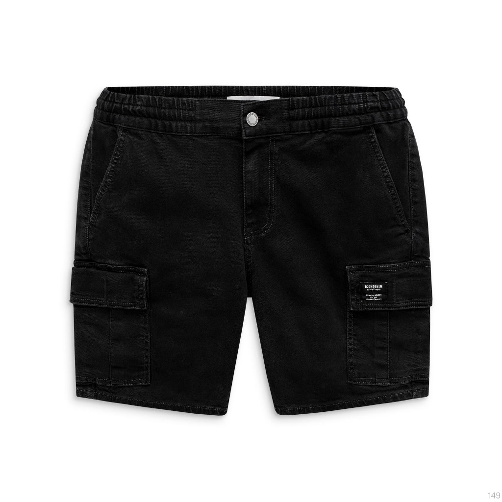 Quần Short Jeans Nam ICONDENIM Cargo Garment Washing QSID0149