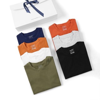 Áo thun nam trơn cotton 4 chiều AKUBA form slimfit basic tay ngắn, vải mịn, thấm hút mồ hôi tốt 01J655