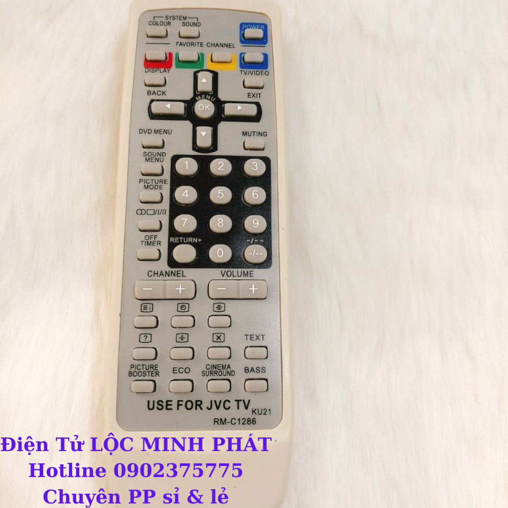 Điều khiển remote  JVC dùng cho tivi đời cũ