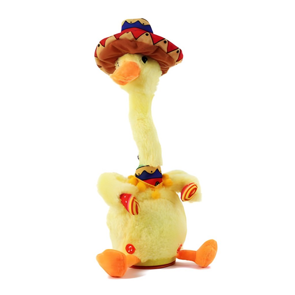 Đồ Chơi Vịt Nhồi Bông Biết Nhảy Múa Và Nhại Giọng Nói Chạy Dành Cho Bé, Vịt Linh Linh Đáng Yêu