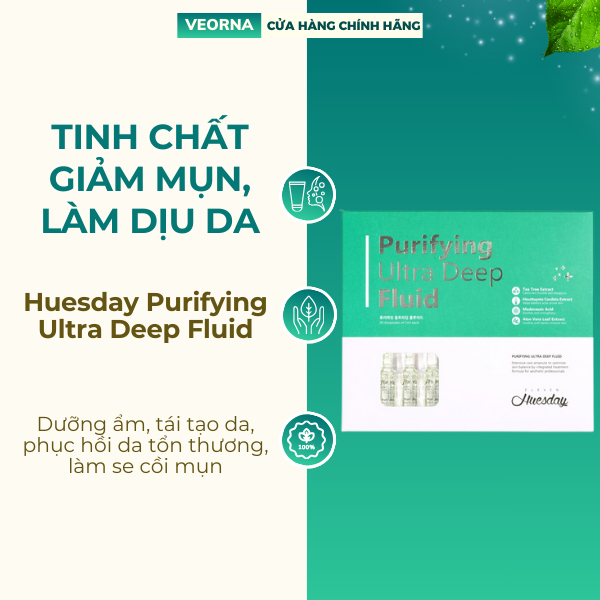 Tinh Chất Giảm Mụn, Làm Dịu Da Eleven Huesday Purifying Ultra Deep Fluid