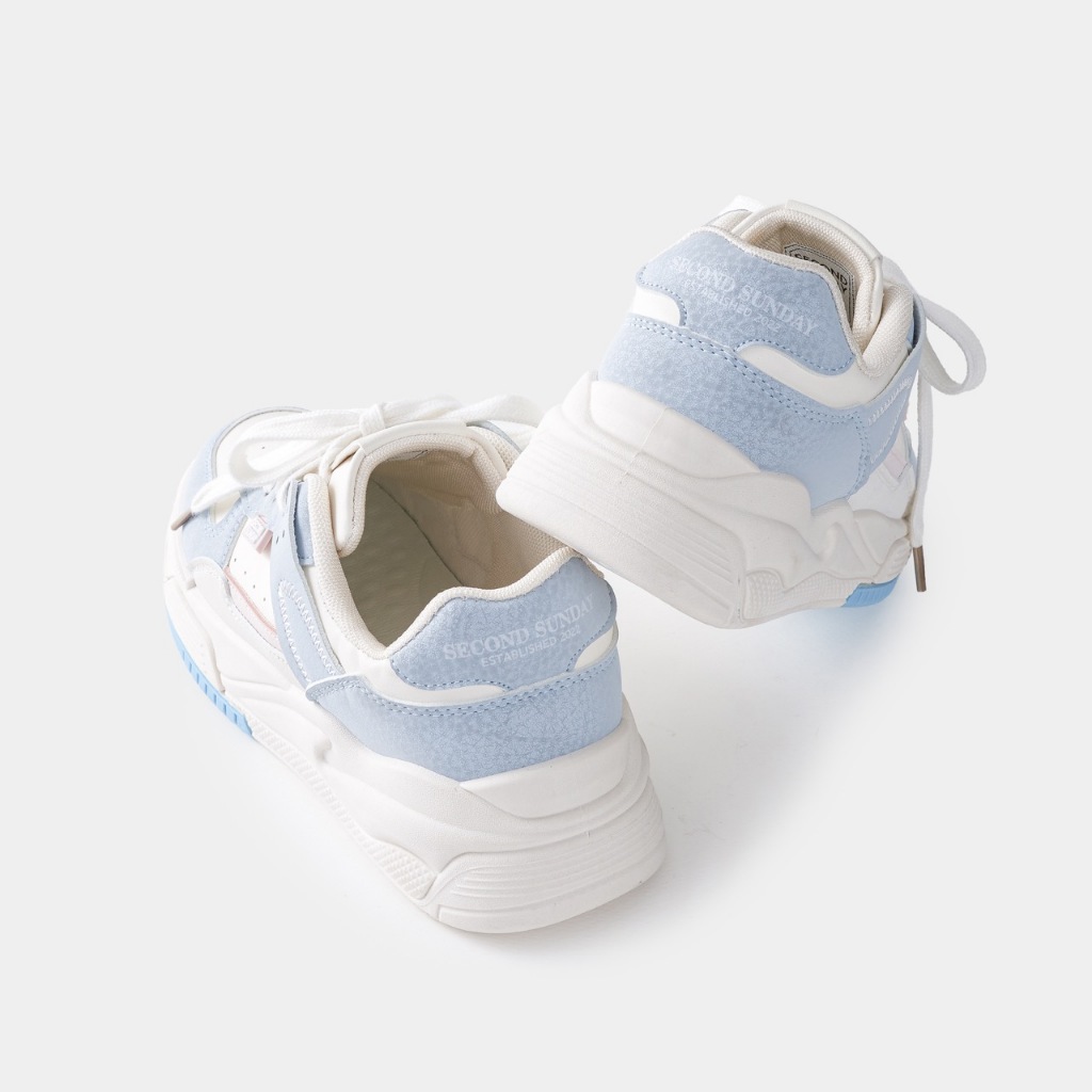 Giày Thể Thao Sneaker Nữ Second Sunday Blue Mojito Đế Tăng Chiều Cao 4cm SK11