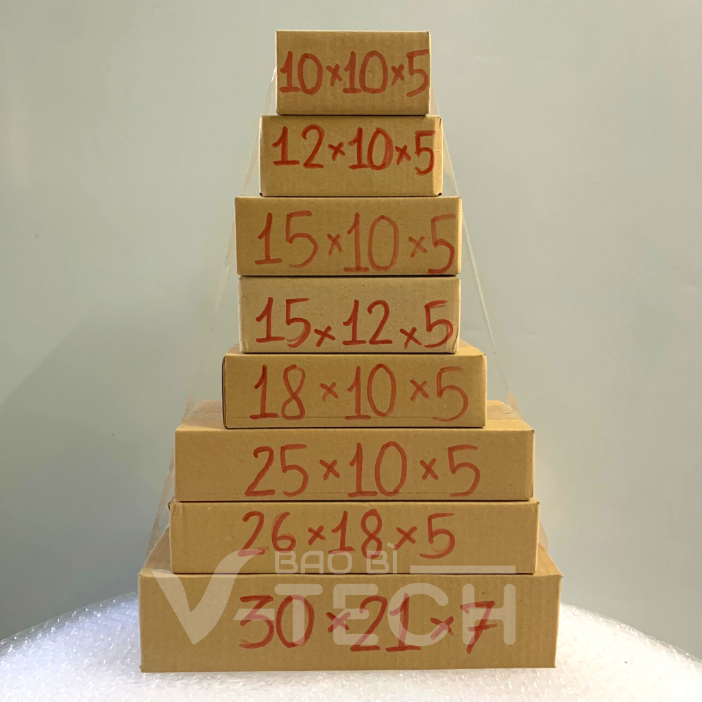 Hộp carton đóng hàng giá rẻ gói hàng nhỏ đựng phụ kiện mỹ phẩm gói quà