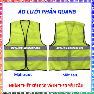 Áo lưới phản quang 3m, áo lưới phản quang bảo hộ lao động