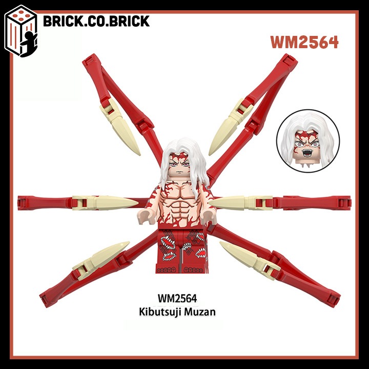 Demon Slayer Kimetsu No Yaiba Đồ chơi Lắp ráp Nhân vật Thanh Gươm Diệt quỷ Mô hình Gyokko Kaigaku Muzan Tanjiro Kamado