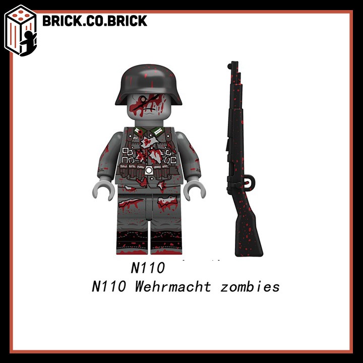 Zombie Mô hình Lắp ráp Người Xác Sống Đồ chơi Zombie Series Mùa 2 Thẩm Phán Cao Bồi N109-N116