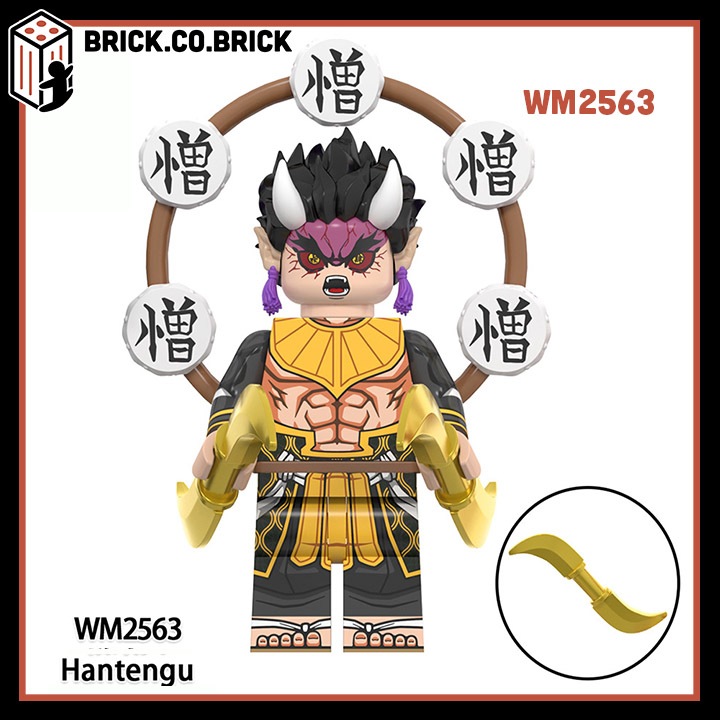 Demon Slayer Kimetsu No Yaiba Đồ chơi Lắp ráp Nhân vật Thanh Gươm Diệt quỷ Mô hình Gyokko Kaigaku Muzan Tanjiro Kamado