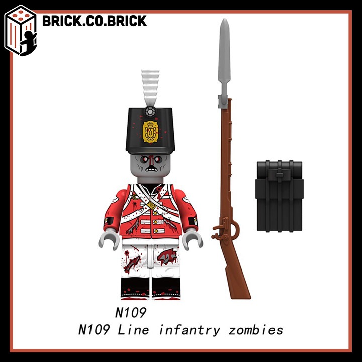 Zombie Mô hình Lắp ráp Người Xác Sống Đồ chơi Zombie Series Mùa 2 Thẩm Phán Cao Bồi N109-N116