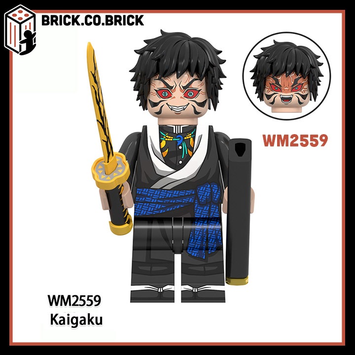 Demon Slayer Kimetsu No Yaiba Đồ chơi Lắp ráp Nhân vật Thanh Gươm Diệt quỷ Mô hình Gyokko Kaigaku Muzan Tanjiro Kamado