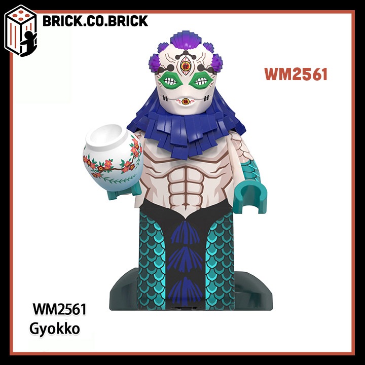 Demon Slayer Kimetsu No Yaiba Đồ chơi Lắp ráp Nhân vật Thanh Gươm Diệt quỷ Mô hình Gyokko Kaigaku Muzan Tanjiro Kamado