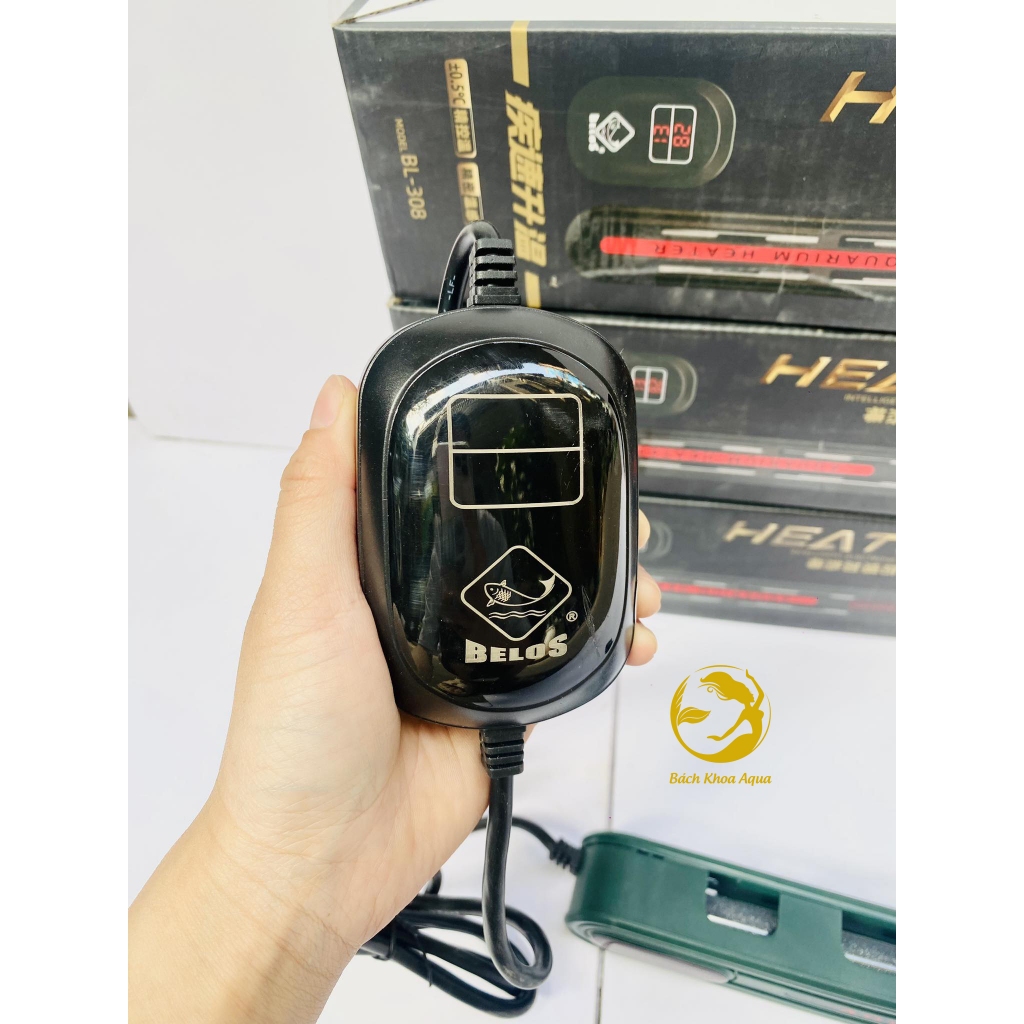 Sưởi bể cá Belos cao cấp BL-308 đủ công suất 500W / 800W / 1000W / 1200W