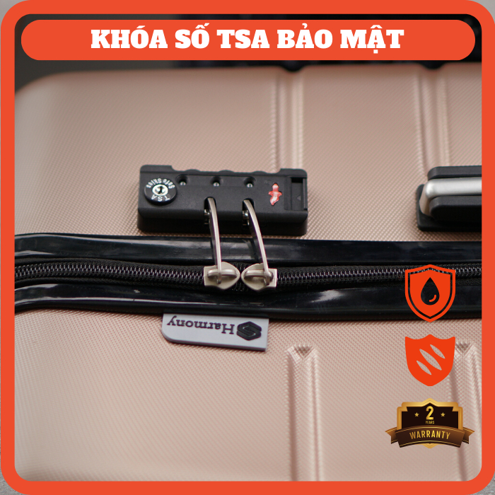 Vali nhựa xuất Nhật A841 màu Đồng size 24 inch