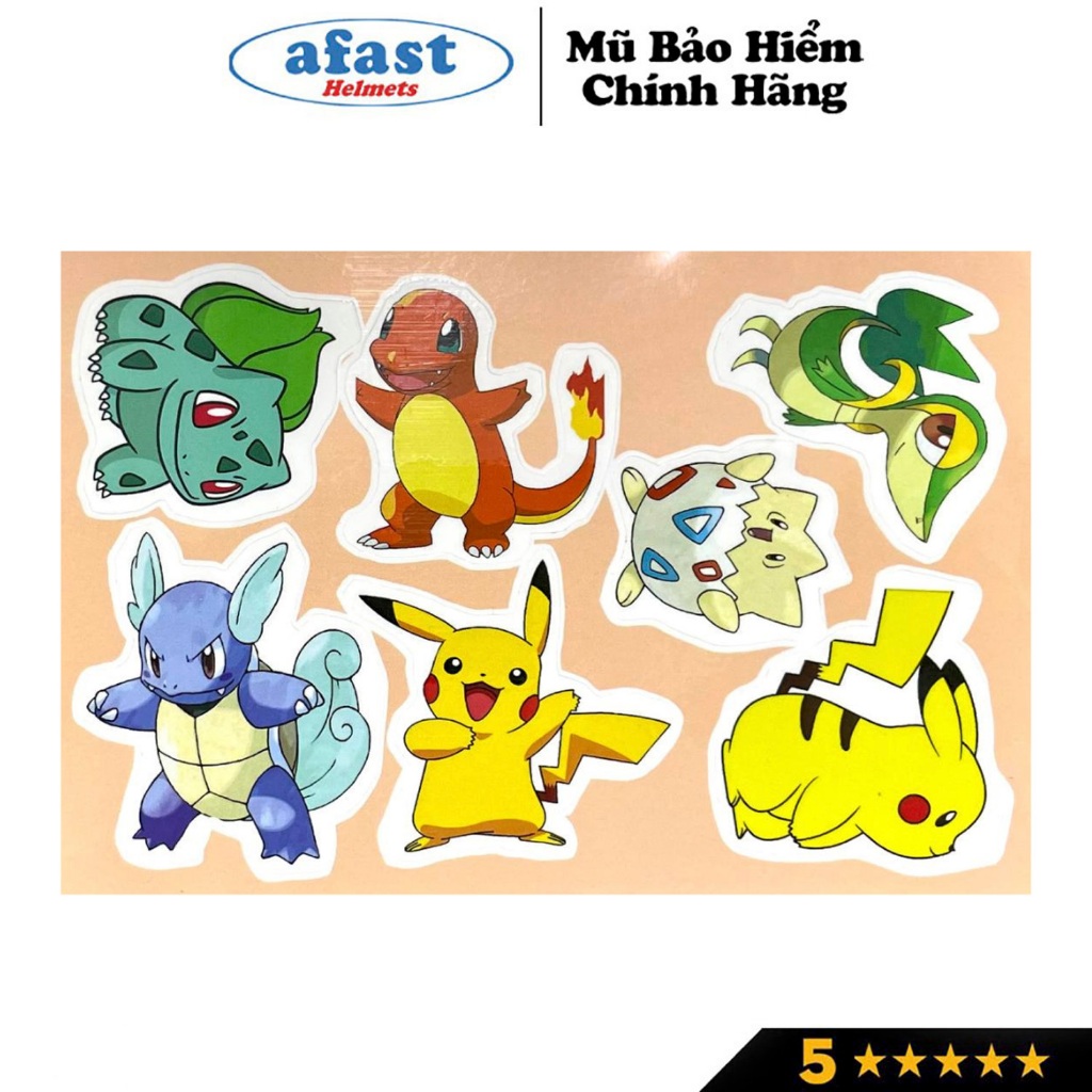 Sticker chống nước dán mũ bảo hiểm AFAST, trang trí laptop, điện thoại, đàn guitar, mũ bảo hiểm, vali