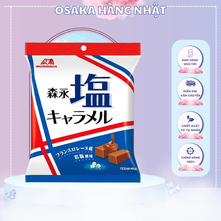 ⚠️7/2024⚠️Kẹo Caramen Muối Morinaga 92g, Kẹo muối Caramen Nhật Bản